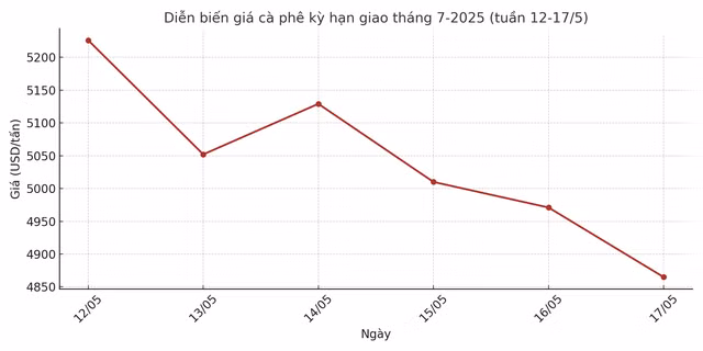 Diễn biến giá cà phê trên sàn London tuần qua - AI AN NA