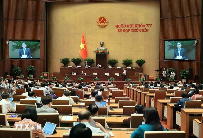 Phó Chủ tịch Quốc hội Nguyễn Đức Hải điều hành phiên họp. Ảnh: An Đăng/TTXVN dexuatdd.jpg