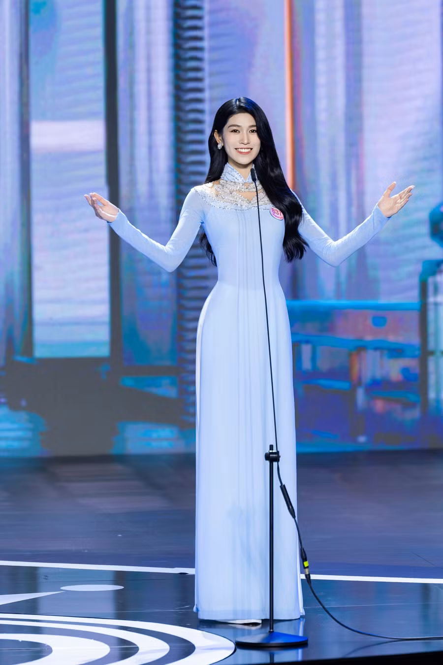 Tối 20/4, thí sinh Nguyễn Thanh Thảo cùng 40 cô gái tham gia đêm chung khảo toàn quốc Hoa hậu Việt Nam 2024 diễn ra ở Cung thể thao Quần Ngựa (Ba Đình, Hà Nội). Mở màn đêm thi, 41 thí sinh tham gia phần đồng diễn áo dài trên nền nhạc ca khúc Việt Nam hào quang rực sáng của Satila Hồng Vịnh và Lưu Hiền Trinh. Đây cũng là lần đầu tiên Hoa hậu Việt Nam có màn áo dài kết hợp hô tên. Thanh Thảo tự hào hô tên: "Tôi là Nguyễn Thanh Thảo, tôi đến từ Thủ đô Hà Nội".