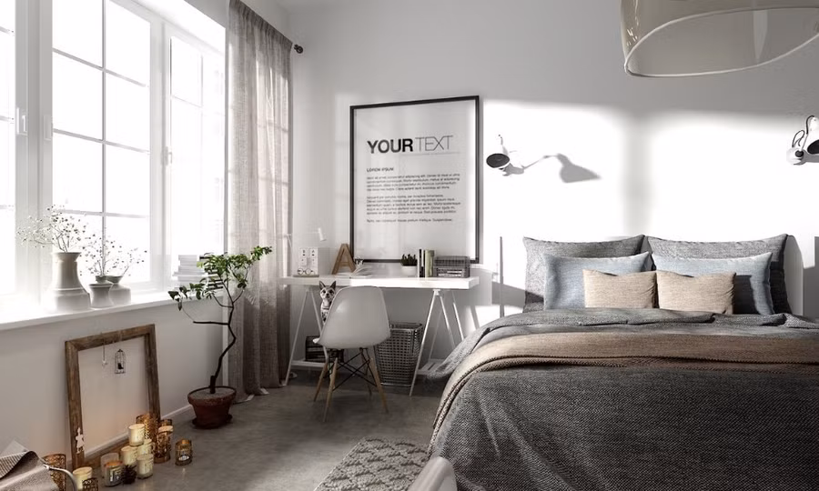 Màu sắc chủ đạo phong cách Bắc Âu thường là xám, trắng đen kết hợp cùng màu gỗ, xanh của cây cối (Ảnh: Livspace, Buyer Select)