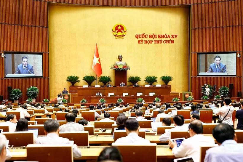 Phiên họp toàn thể của Quốc hội sáng 19/5. (Ảnh: TTXVN) de-xuat-9-chinh-sach-dd.jpg