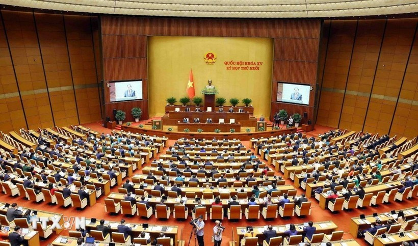 Kỳ họp thứ 10, Quốc hội khóa XV. (Ảnh: Phạm Kiên/TTXVN) Kỳ họp thứ 10, Quốc hội khóa XV. (Ảnh: Phạm Kiên/TTXVN)
