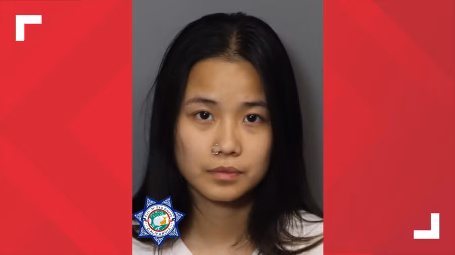 Thảo Kim Trần, 25 tuổi, bạn gái nghi phạm nổ súng Roderick Randall. Ảnh: Sở Cảnh sát Elk Grove