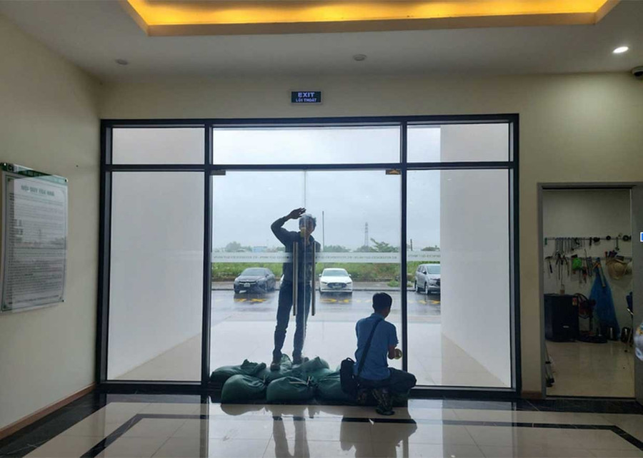 Công tác phòng chống bão của ban quản lý dự án IEC Residences Quy Nhơn