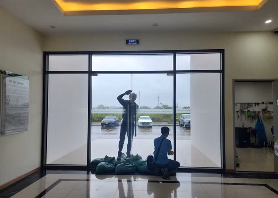 Công tác phòng chống bão của ban quản lý dự án IEC Residences Quy Nhơn