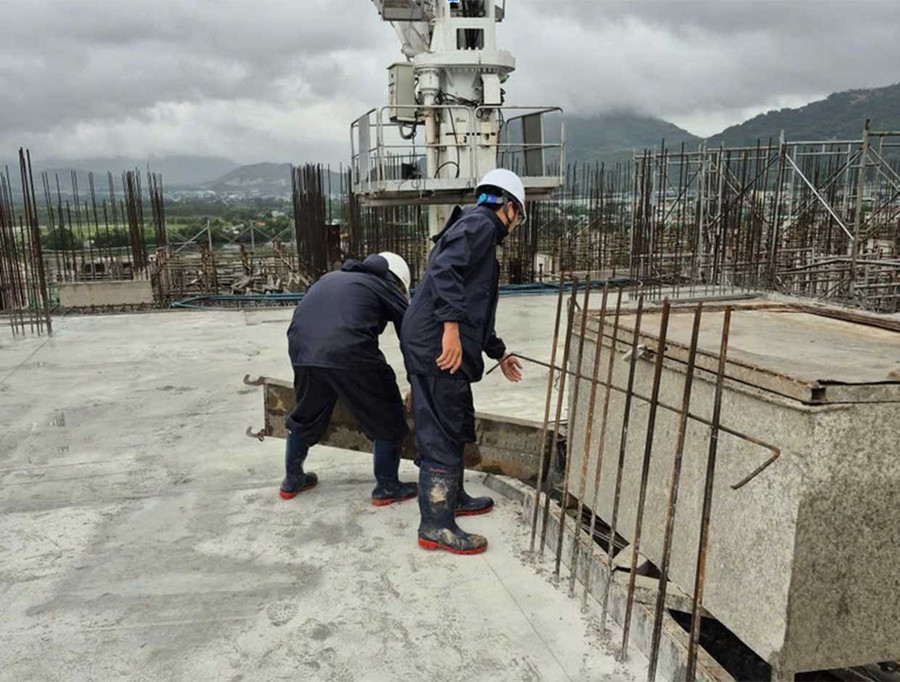 Công tác phòng chống bão của ban quản lý dự án IEC Residences Quy Nhơn