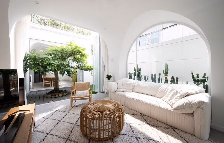 Nội thất đề cao sự tối giản, mộc mạc