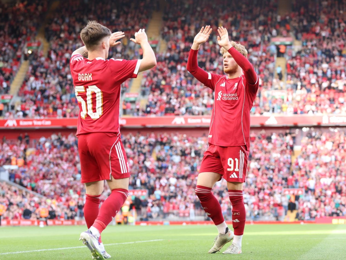 Dàn sao trẻ Liverpool lên tiếng ở trận đầu Dàn sao trẻ Liverpool lên tiếng ở trận đầu