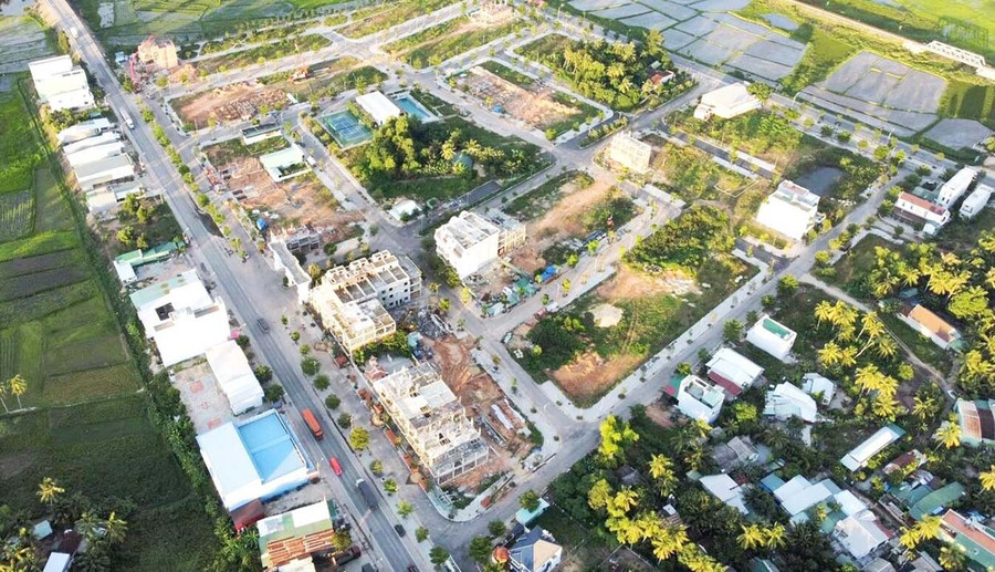 Khu dân cư Phú Mỹ Lộc nhìn từ trên cao. Ảnh: NDCC