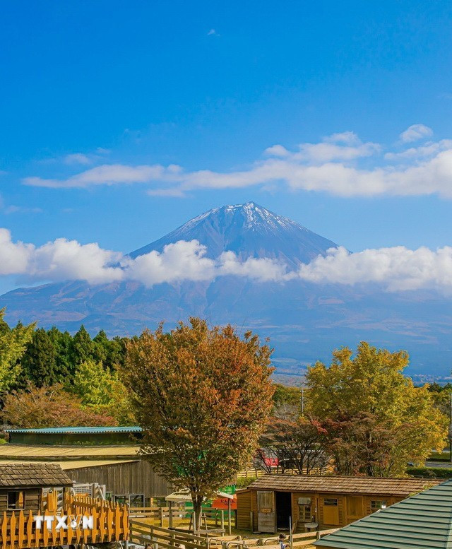 Núi Phú Sĩ nhìn từ phía Nam. (Ảnh: Xuân Giao/TTXVN)