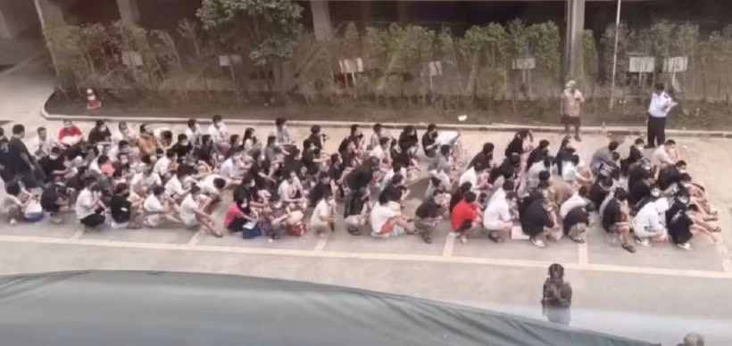 Nhiều đối tượng đã bị bắt giữ. (Ảnh: nationthailand)