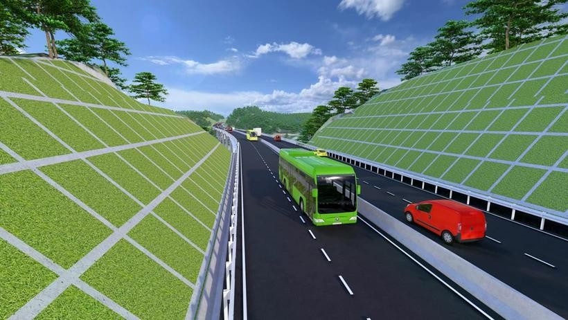 Phối cảnh một dự án đường bộ cao tốc. Ảnh: PV/Vietnam+ phoi-canh.jpg