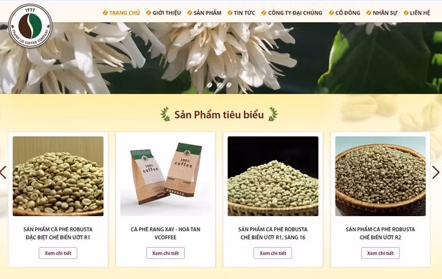 Cà phê Thắng Lợi có lợi nhuận đột biến trong năm 2024 - ảnh chụp màn hình