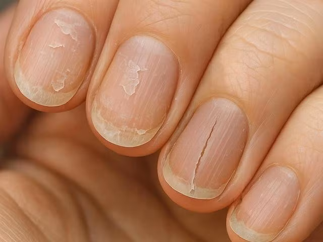 Móng tay bị bong tróc, nứt có thể là dấu hiệu của thiếu chất, viêm da cơ địa hoặc vấn đề về thận