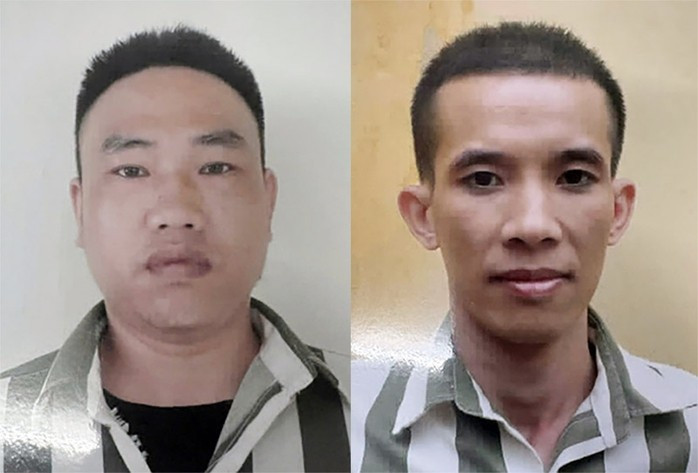 Hai phạm nhân trốn khỏi trại giam khi đang thụ án. Ảnh: Công an cung cấp Hai phạm nhân trốn khỏi trại giam khi đang thụ án. Ảnh: Công an cung cấp
