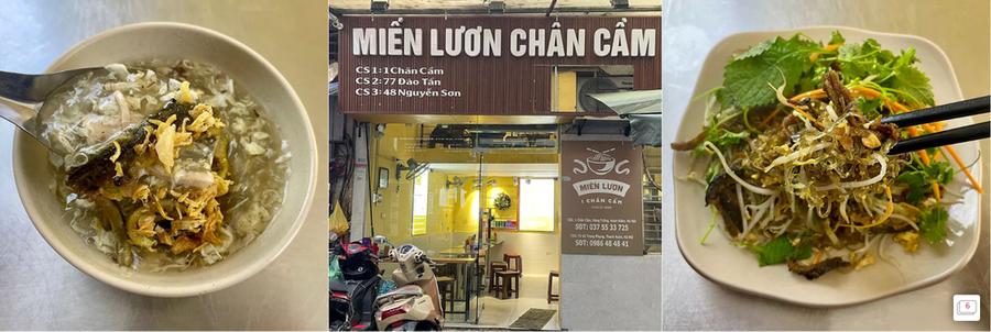 ម្ហូបអន្ទង់នៅចាន់ខេម (ហាណូយ)។ រូបថត៖ Michelin Guide Các món ăn với lươn tại Chân Cầm (Hà Nội). Ảnh: Michelin Guide