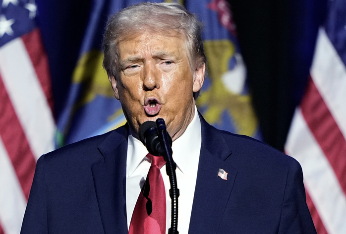 Tổng thống Donald Trump được cho là đã rút lại quyết định tấn công Iran hôm 14-1. Ảnh: AP