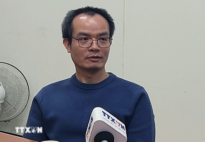 Giáo sư Đào Như Ngọc, Khoa Kỹ thuật máy tính, bày tỏ tin tưởng với tinh thần quyết liệt của Đảng, Nhà nước cùng sức mạnh dân tộc, Việt Nam hoàn toàn có thể hoàn thành mục tiêu 2045, thậm chí trước thời hạn đề ra. (Ảnh: Trường Giang/TTXVN)