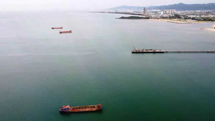 Vịnh Đà Nẵng đang được nghiên cứu xây dựng 5 đảo nổi như mô hình của Dubai. ẢNH: HOÀNG SƠN