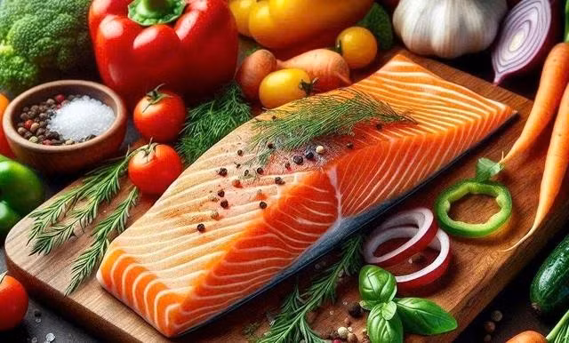 Vitamin D có nhiều trong cá béo. Ảnh: AI