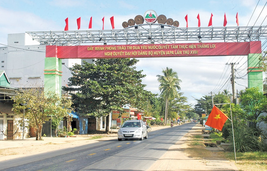 Diện mạo huyện Ia Pa ngày càng khởi sắc. Ảnh: N.K 1-vc2.jpg