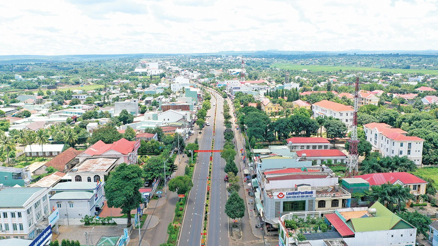 Đô thị Chư Sê ngày càng khởi sắc. Ảnh: Q.T 3-qt3.jpg