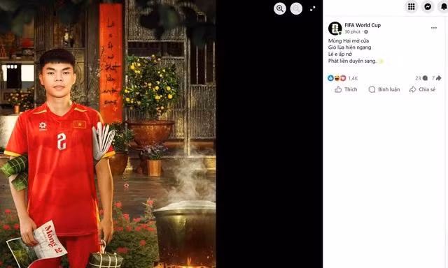 Hình ảnh Lê Phát do FIFA World Cup đăng tải