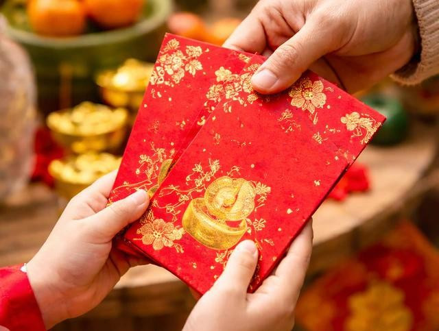 Giá trị của lì xì nằm ở lời chúc, sự quan tâm nhau. ẢNH MINH HỌA: AI