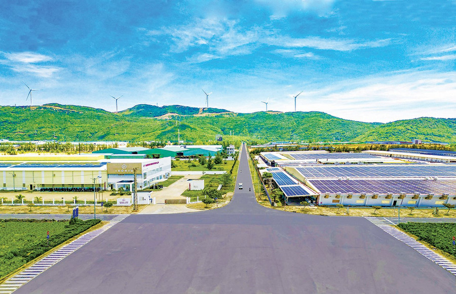 Khu công nghiệp Nhơn Hội (Khu A) là đơn vị hoàn thành 100% chỉ tiêu UBND tỉnh giao trong năm 2025. Ảnh: ĐVCC