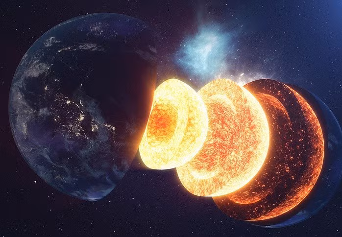 Lõi Trái Đất còn che giấu nhiều bí mật - Ảnh minh họa: DOWN TO EARTH