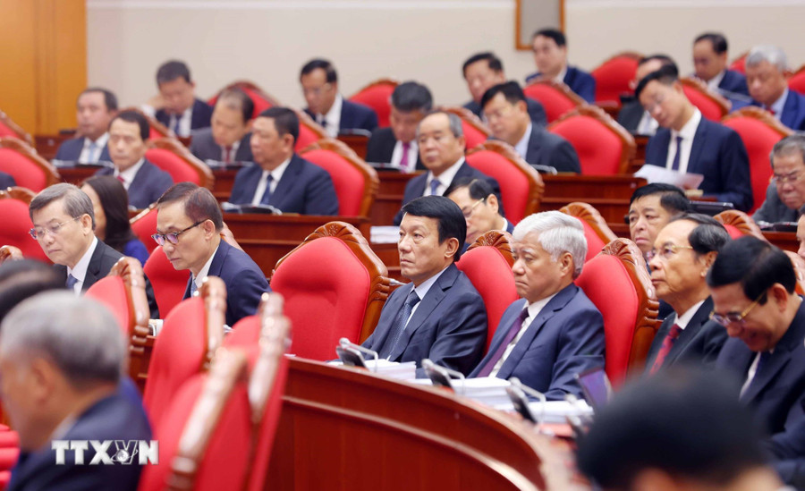 Các đại biểu tham dự Hội nghị. (Ảnh: Phạm Kiên/TTXVN) Các đại biểu tham dự Hội nghị. (Ảnh: Phạm Kiên/TTXVN)