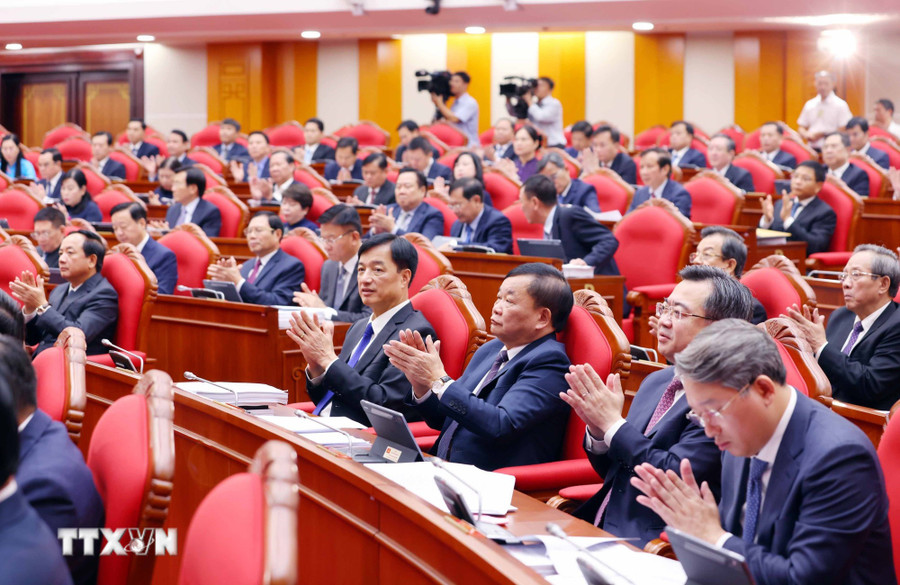 Các đại biểu tham dự Hội nghị. (Ảnh: Phạm Kiên/TTXVN) Các đại biểu tham dự Hội nghị. (Ảnh: Phạm Kiên/TTXVN)