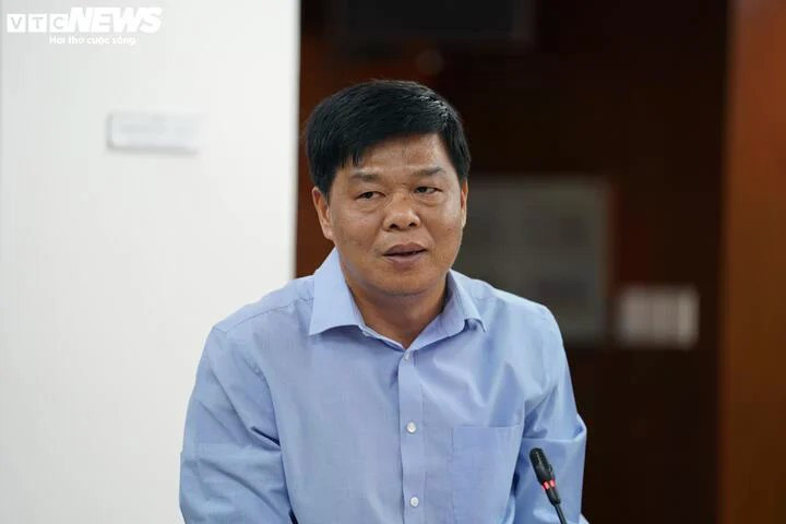 Thiếu tướng Nguyễn Thanh Hưởng - Phó Giám đốc Công an TP.HCM thông tin nguyên nhân vụ cháy tại họp báo. hoahoan.jpg