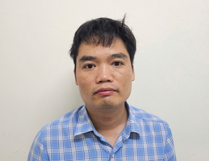 Tài xế Lê Minh Giáp tại cơ quan Công an. Ảnh: Công an cung cấp Tài xế Lê Minh Giáp tại cơ quan Công an. Ảnh: Công an cung cấp