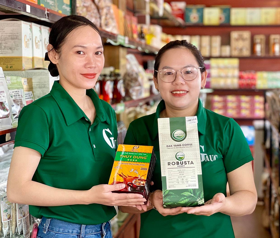 Gia Lai có nhiều thương hiệu cà phê nổi tiếng trên thị trường. Ảnh: Vũ Thảo 3tt.jpg