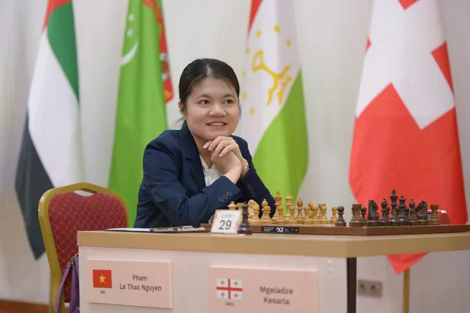 Đại kiện tướng Phạm Lê Thảo Nguyên góp mặt ở giải World Cup 2025. Ảnh: CHESSWC2025 dai-kien-tuong.jpg
