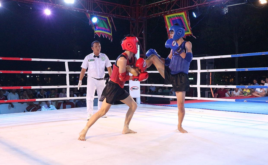Đối với các võ sĩ phong trào, những lần thi đấu giao lưu là cơ hội quý giá để tích lũy chuyên môn, rèn luyện bản lĩnh thi đấu. Ảnh: H.V lay-huynhvy.jpg