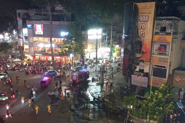 Hiện trường vụ cháy. Ảnh: H.T. Hiện trường vụ cháy. Ảnh: H.T.