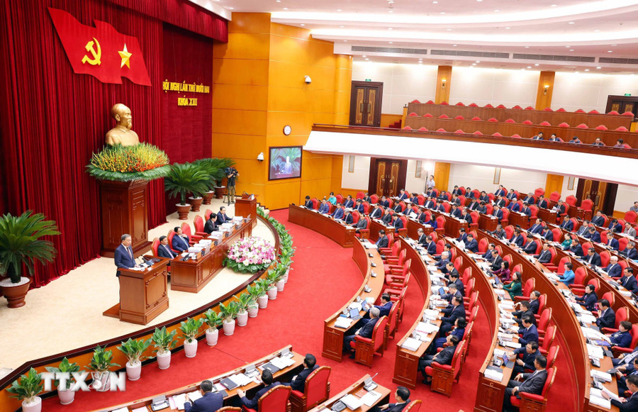 Tổng Bí thư Tô Lâm phát biểu khai mạc Hội nghị. (Ảnh: Phạm Kiên/TTXVN) Tổng Bí thư Tô Lâm phát biểu khai mạc Hội nghị. (Ảnh: Phạm Kiên/TTXVN)
