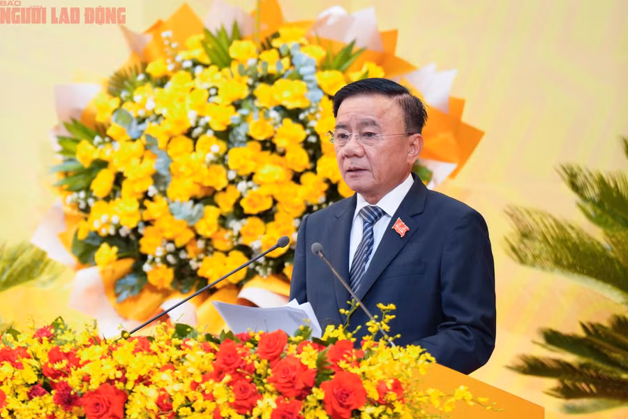 Thường trực Ban Bí thư Trần Cẩm Tú phát biểu tại Đại hội