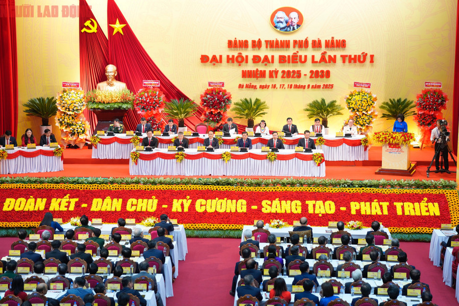 Đại hội đại biểu lần thứ I Đảng bộ TP Đà Nẵng khai mạc sáng 17-9 Đại hội đại biểu lần thứ I Đảng bộ TP Đà Nẵng khai mạc sáng 17-9