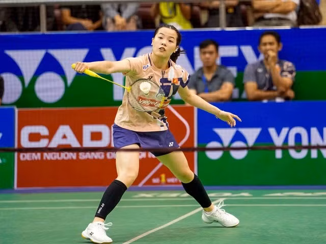Nguyễn Thùy Linh khởi đầu suôn sẻ tại giải cầu lông Việt Nam mở rộng 2025. ẢNH: ĐỘC LẬP