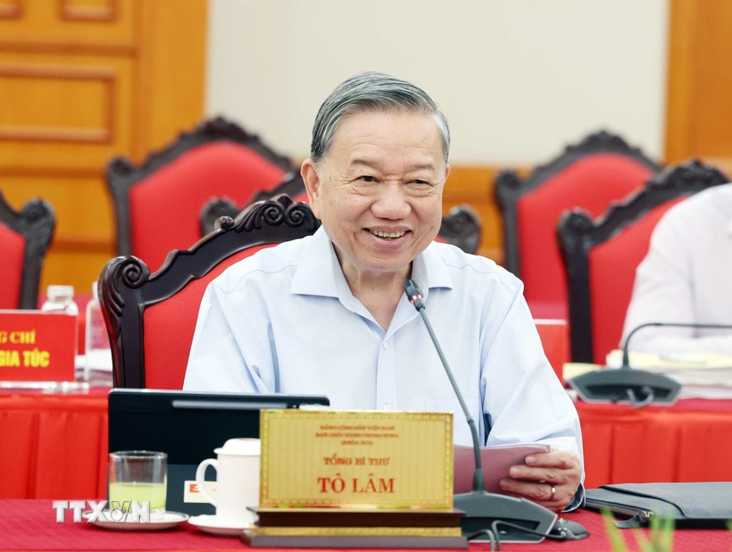 Tổng Bí thư Tô Lâm phát biểu. (Ảnh: Thống Nhất/TTXVN) Tổng Bí thư Tô Lâm phát biểu. (Ảnh: Thống Nhất/TTXVN)