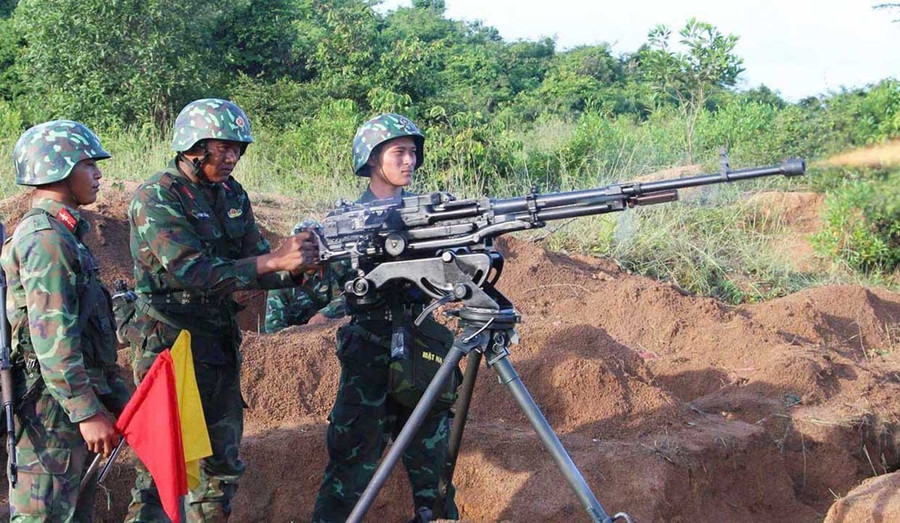 Nội dung thực binh bắn đạn hơi trong cuộc diễn tập của Sư đoàn Bộ binh 2 bảo đảm an toàn tuyệt đối về người và trang bị. Ảnh: H.P Nội dung thực binh bắn đạn hơi trong cuộc diễn tập của Sư đoàn Bộ binh 2 bảo đảm an toàn tuyệt đối về người và trang bị. Ảnh: H.P