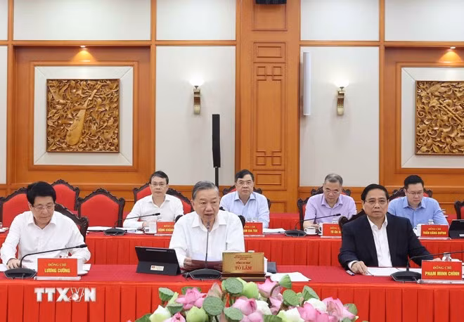 Tổng Bí thư Tô Lâm phát biểu. (Ảnh: Thống Nhất/TTXVN)