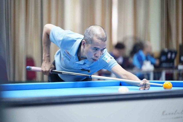 Trần Quyết Chiến đang tìm kiếm danh hiệu vô địch World Cup billiards đầu tiên trong năm 2025. ẢNH: THU BỒN Trần Quyết Chiến đang tìm kiếm danh hiệu vô địch World Cup billiards đầu tiên trong năm 2025. ẢNH: THU BỒN