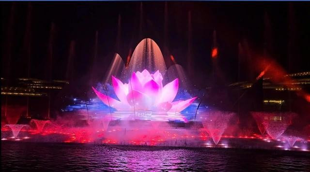 Nhạc nước ở Delight Park Đà Lạt - Công viên Giải trí hoa và Ánh sáng nghệ thuật. ẢNH: LÂM VIÊN Nhạc nước ở Delight Park Đà Lạt - Công viên Giải trí hoa và Ánh sáng nghệ thuật. ẢNH: LÂM VIÊN