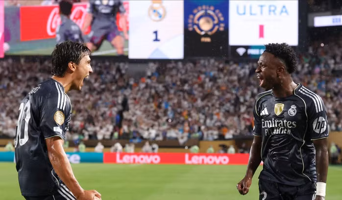 Vinicius Juniors mở tỉ số cho Real Madrid