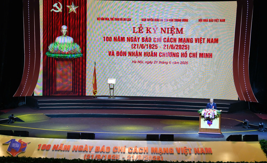 Tổng Bí thư Tô Lâm phát biểu tại Lễ kỷ niệm. Ảnh: Như Ý. Tổng Bí thư Tô Lâm phát biểu tại Lễ kỷ niệm. Ảnh: Như Ý.