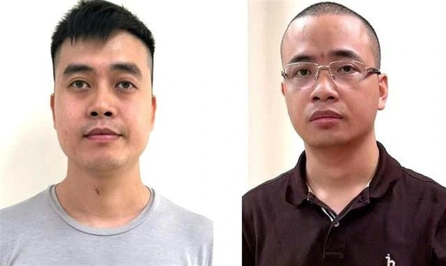Các bị can Trần Hải Bình (trái) và La Khắc Minh. ẢNH: Bộ C.A Các bị can Trần Hải Bình (trái) và La Khắc Minh. ẢNH: Bộ C.A